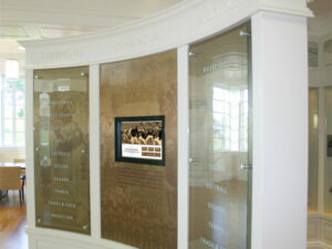 Sports Wall of Fame at Episcopal High School in Alexandria, Virginia